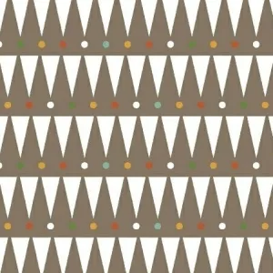 Party Animal Party Stipe on Brown by Petite Collage for Windham Fabrics