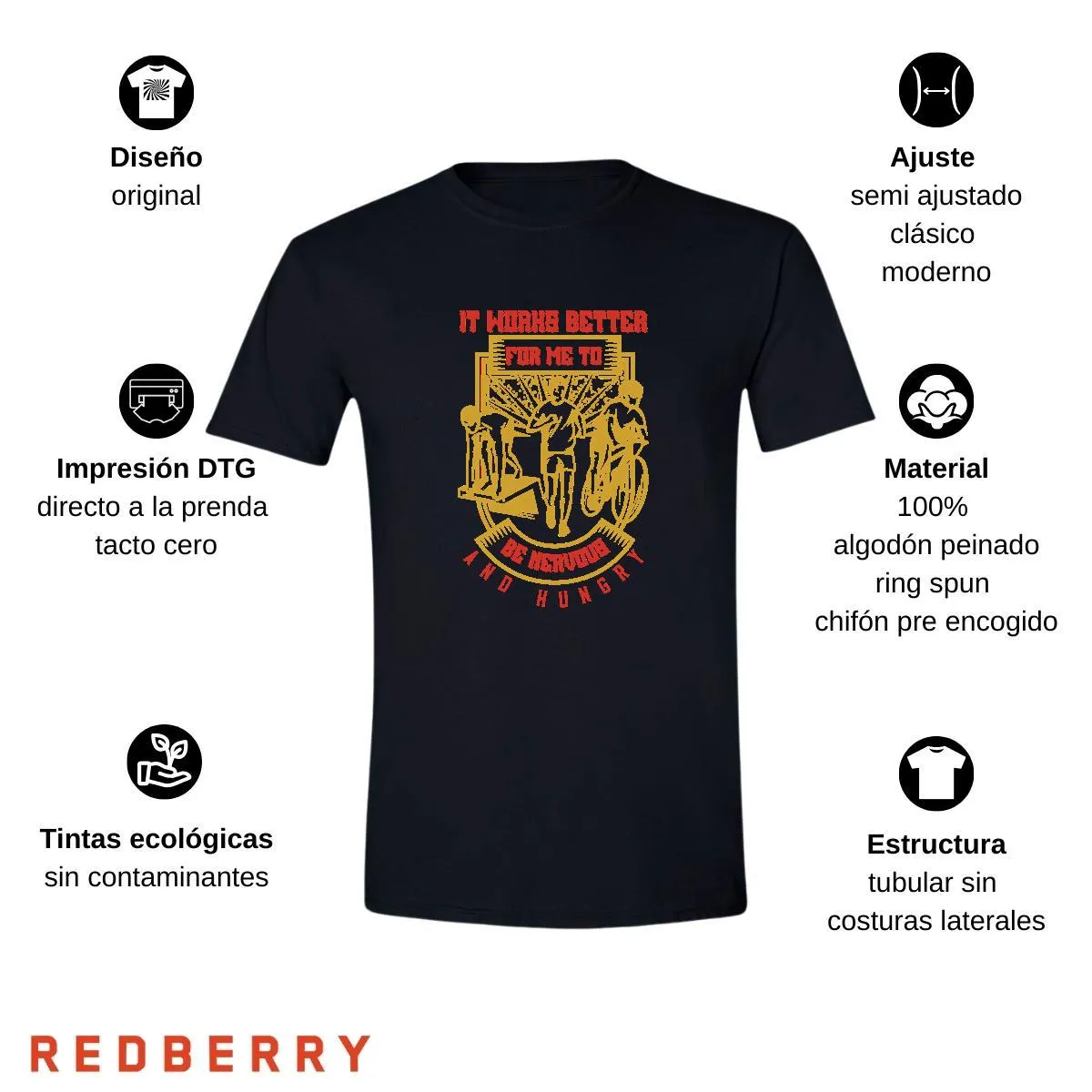 Playera Hombre Running Correr Maratón RN1017