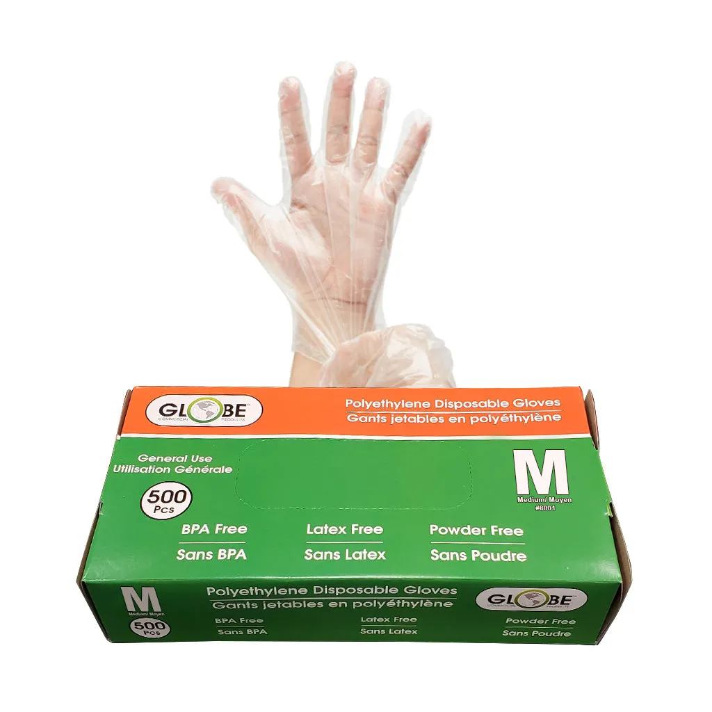 Polyethylene Gloves Powder Free - Sold By The Case
