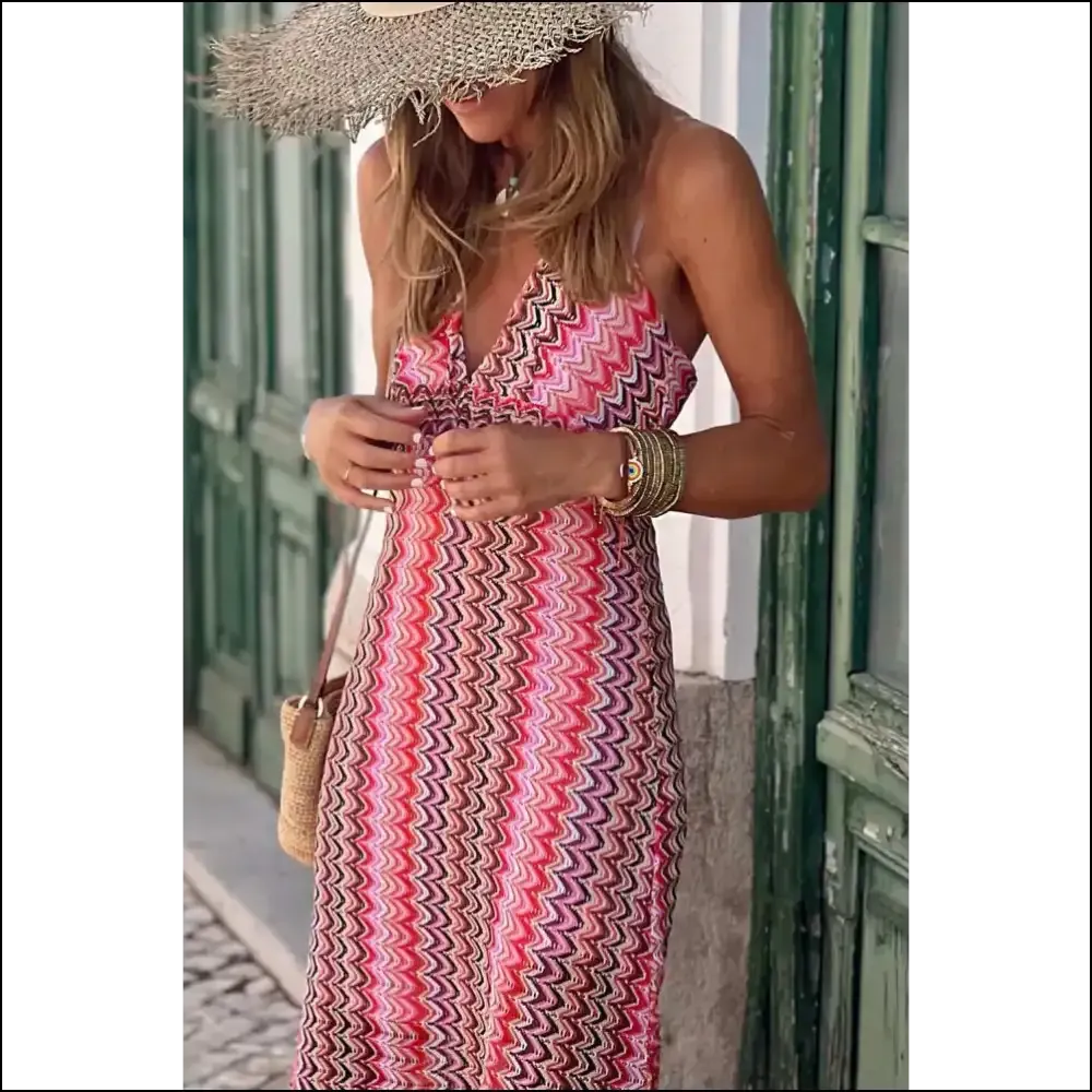 Red Halter Boho Dress: Free the Nip, Free your Soul ( Needful Things) 💃