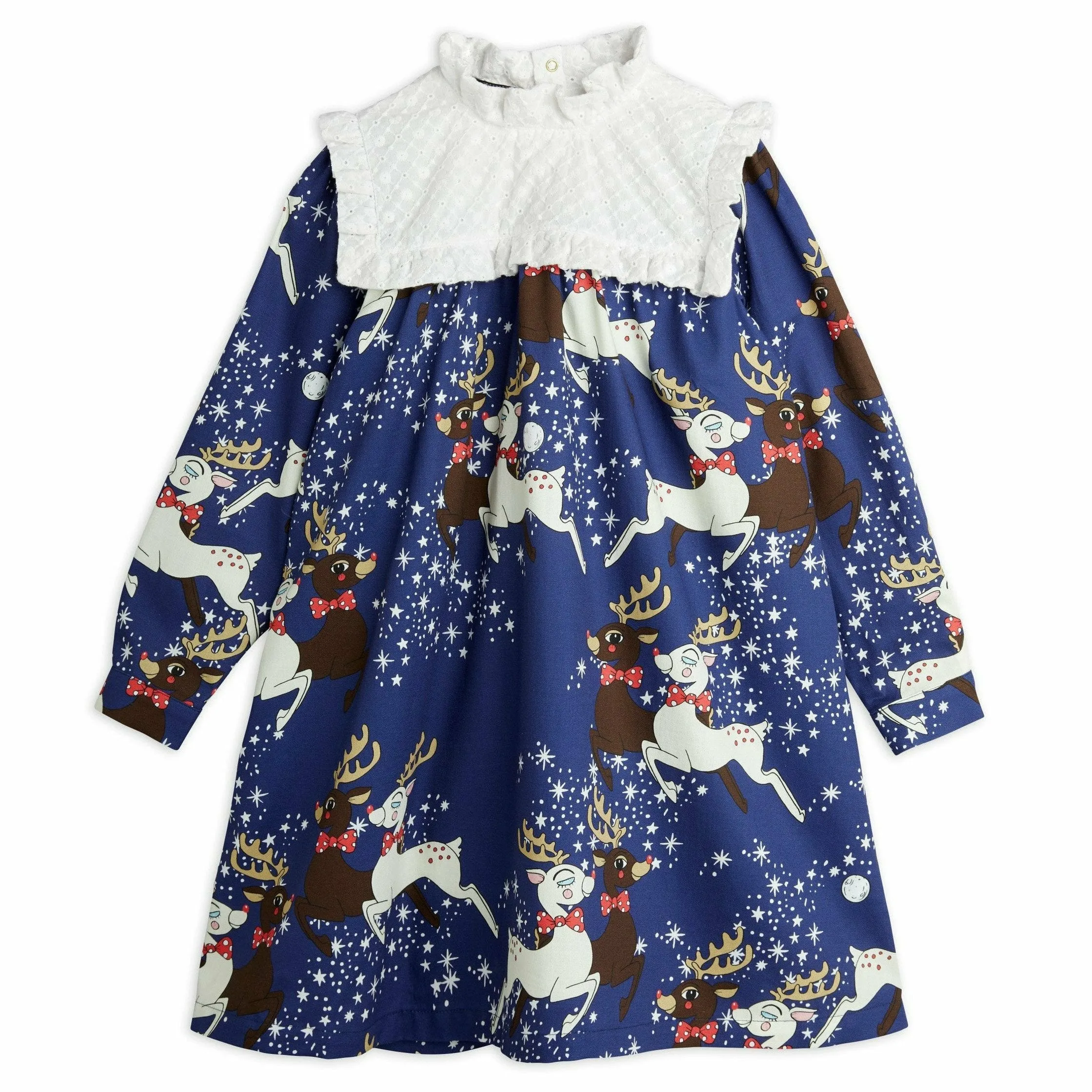 Reindeer woven ls dress