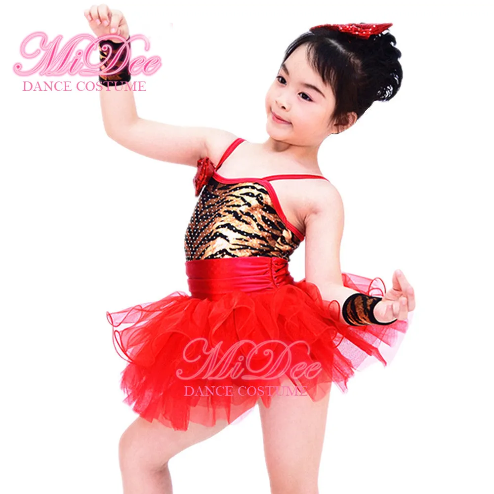 Rhinestone Leopard Animal Prints Tutu Dresses