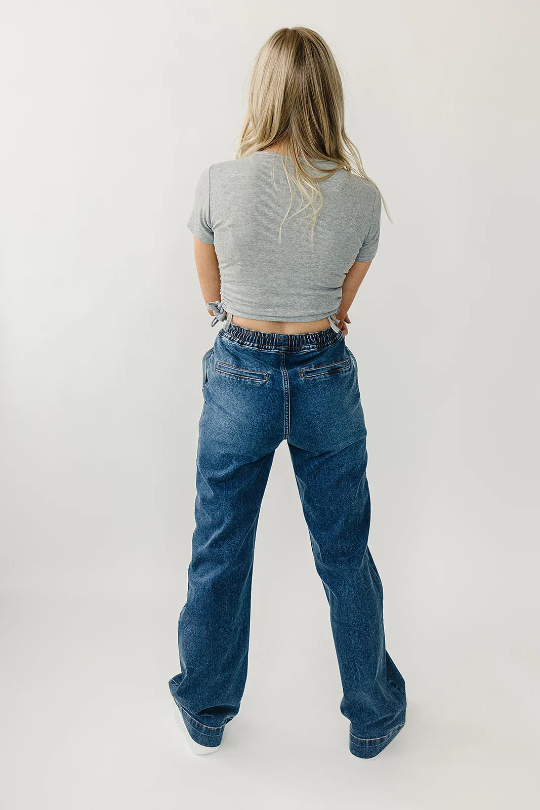 Rubies & Honey High Rise Wide Leg Denim Joggers
