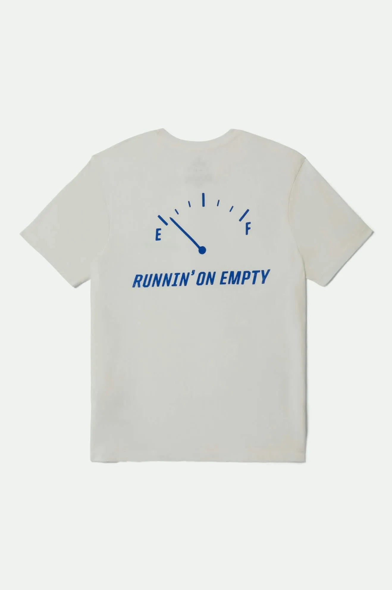 Running On Empty Fitted Crew T-Shirt - Off White