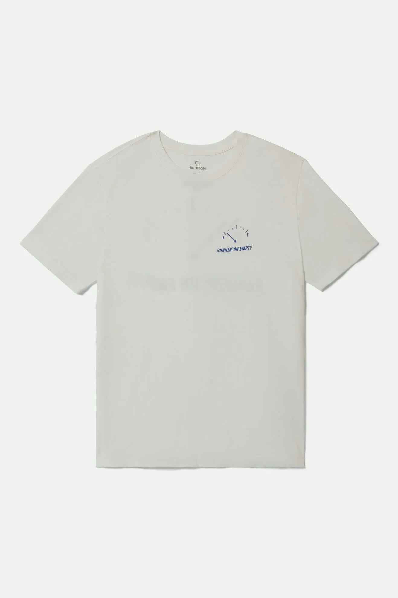 Running On Empty Fitted Crew T-Shirt - Off White