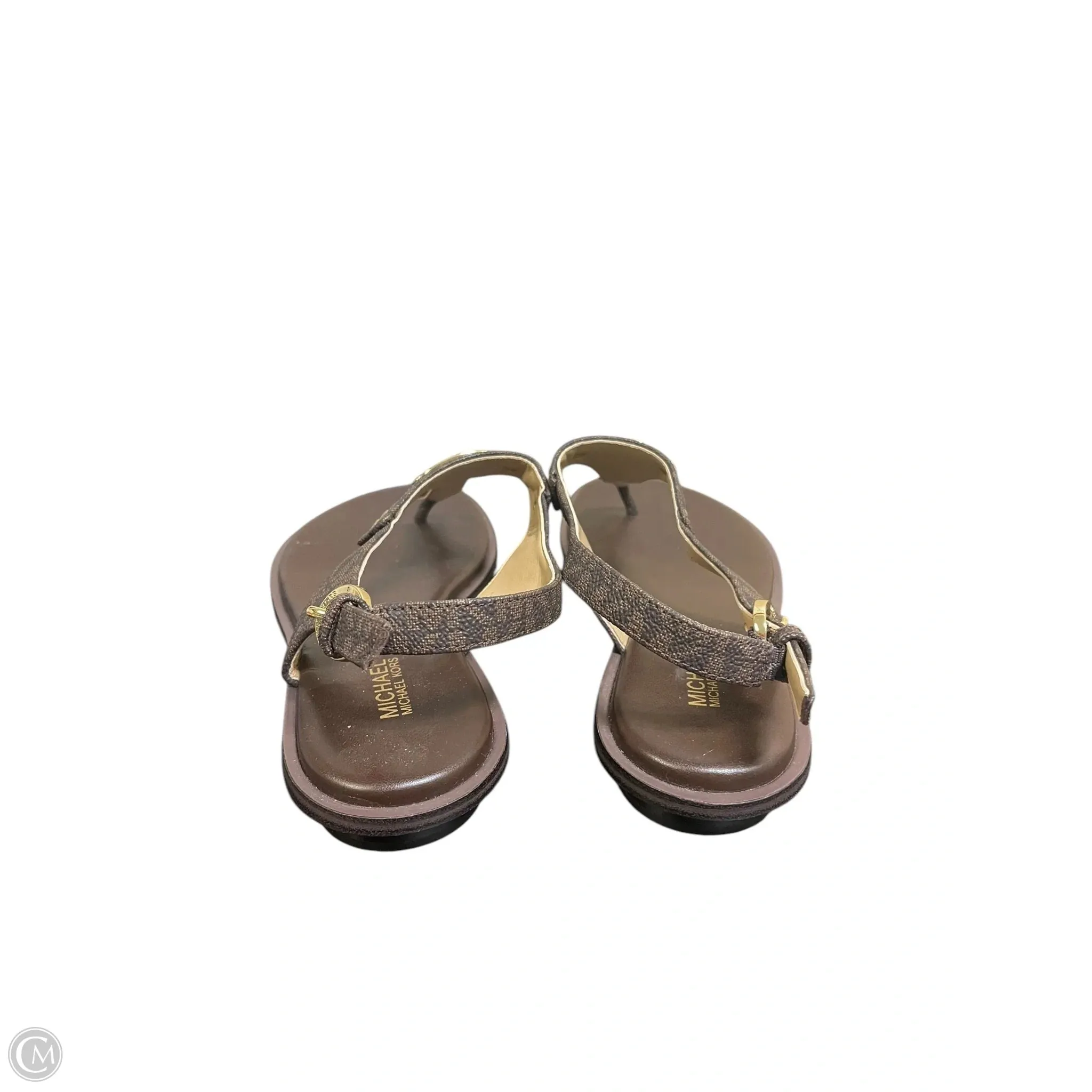 Sandals Designer By Michael Kors In Brown, Size: 6.5