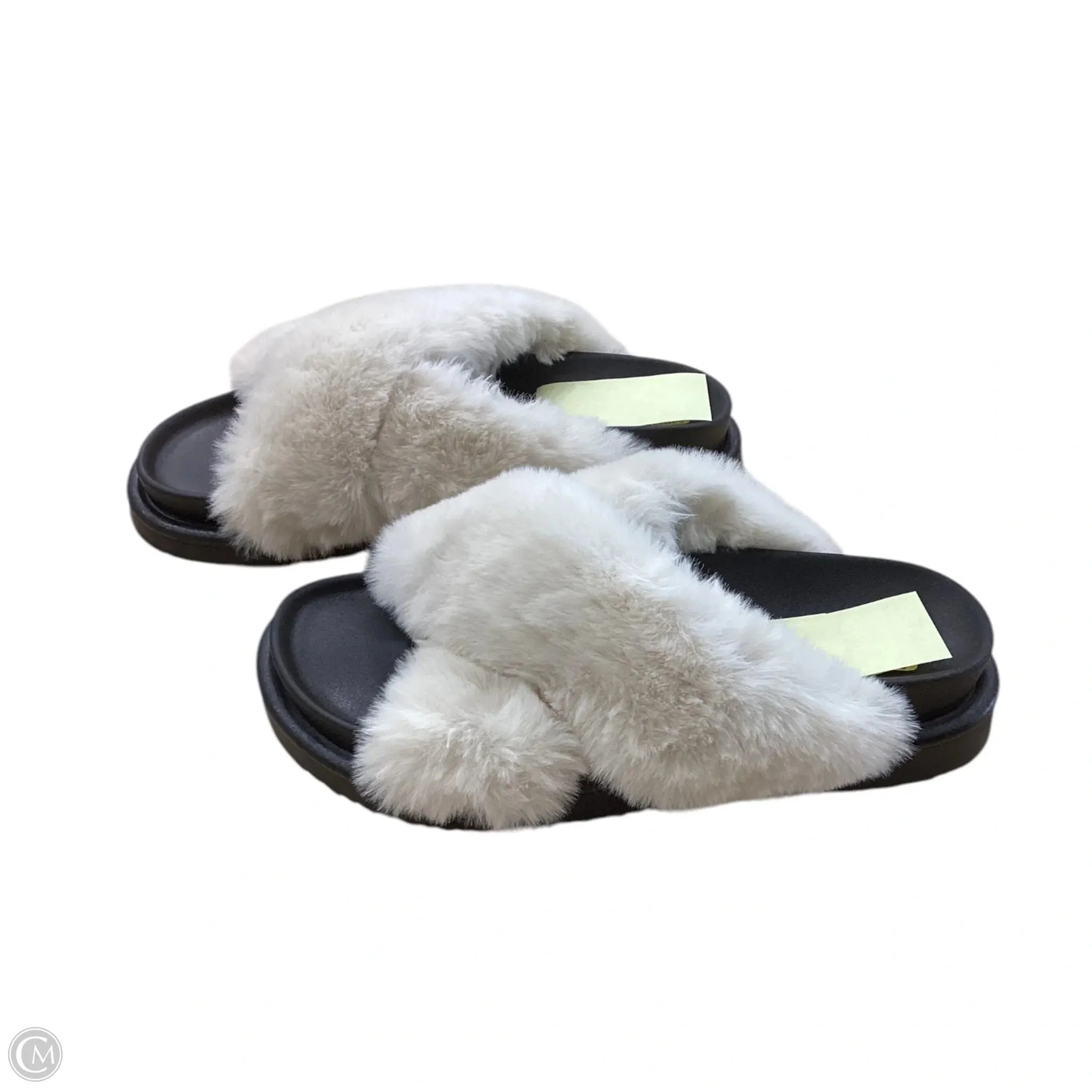 Sandals Flats By H&m In Black & Cream, Size: 7.5