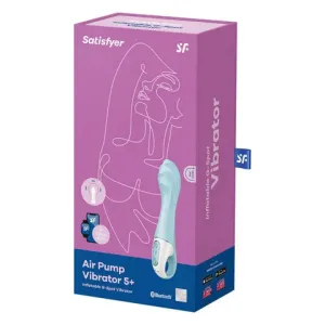 Satisfyer - Air Pump Vibrator 5  Blue