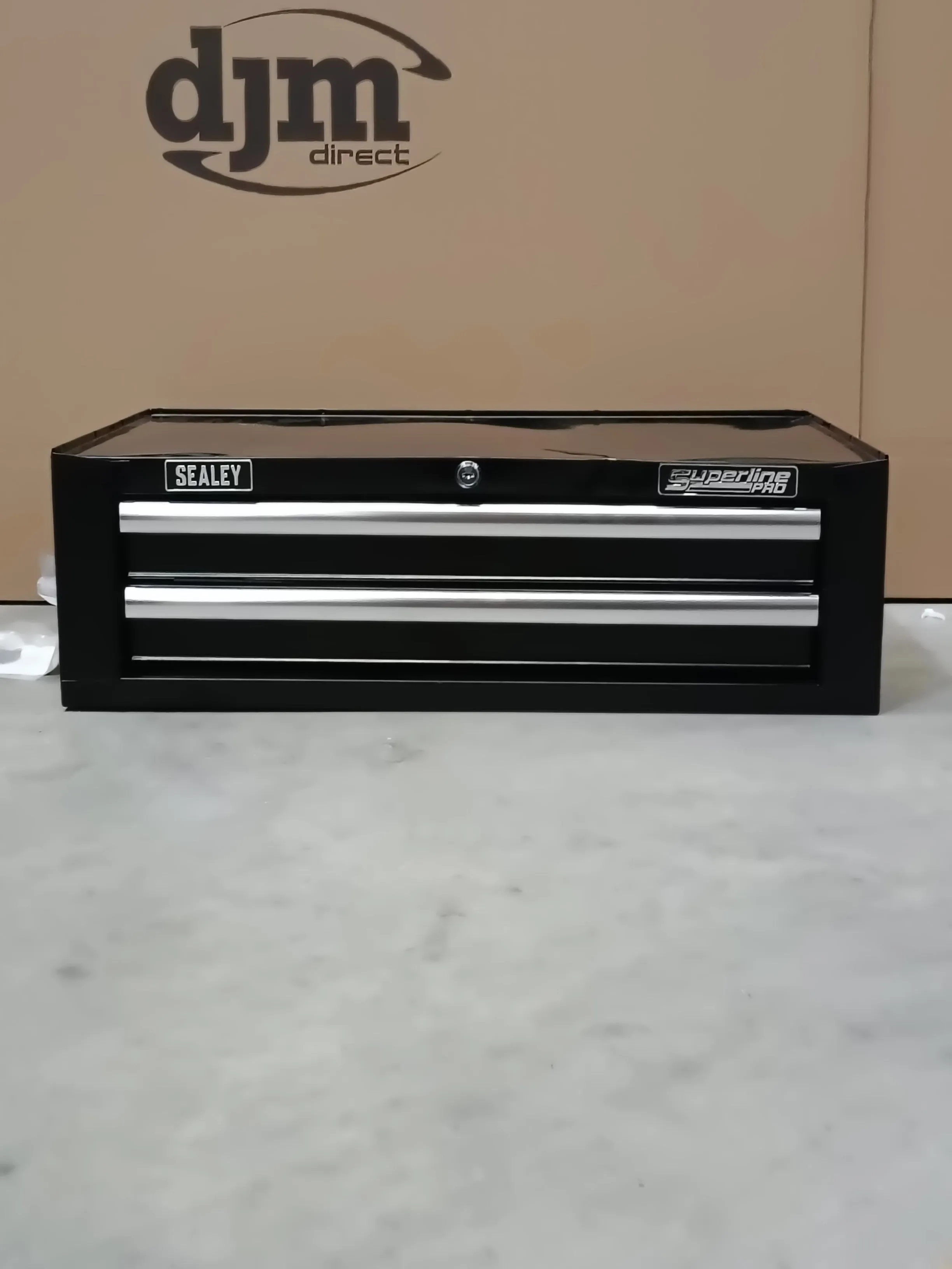 Sealey 2 Drawer Mid-Box with Ball-Bearing Slides - Black - D