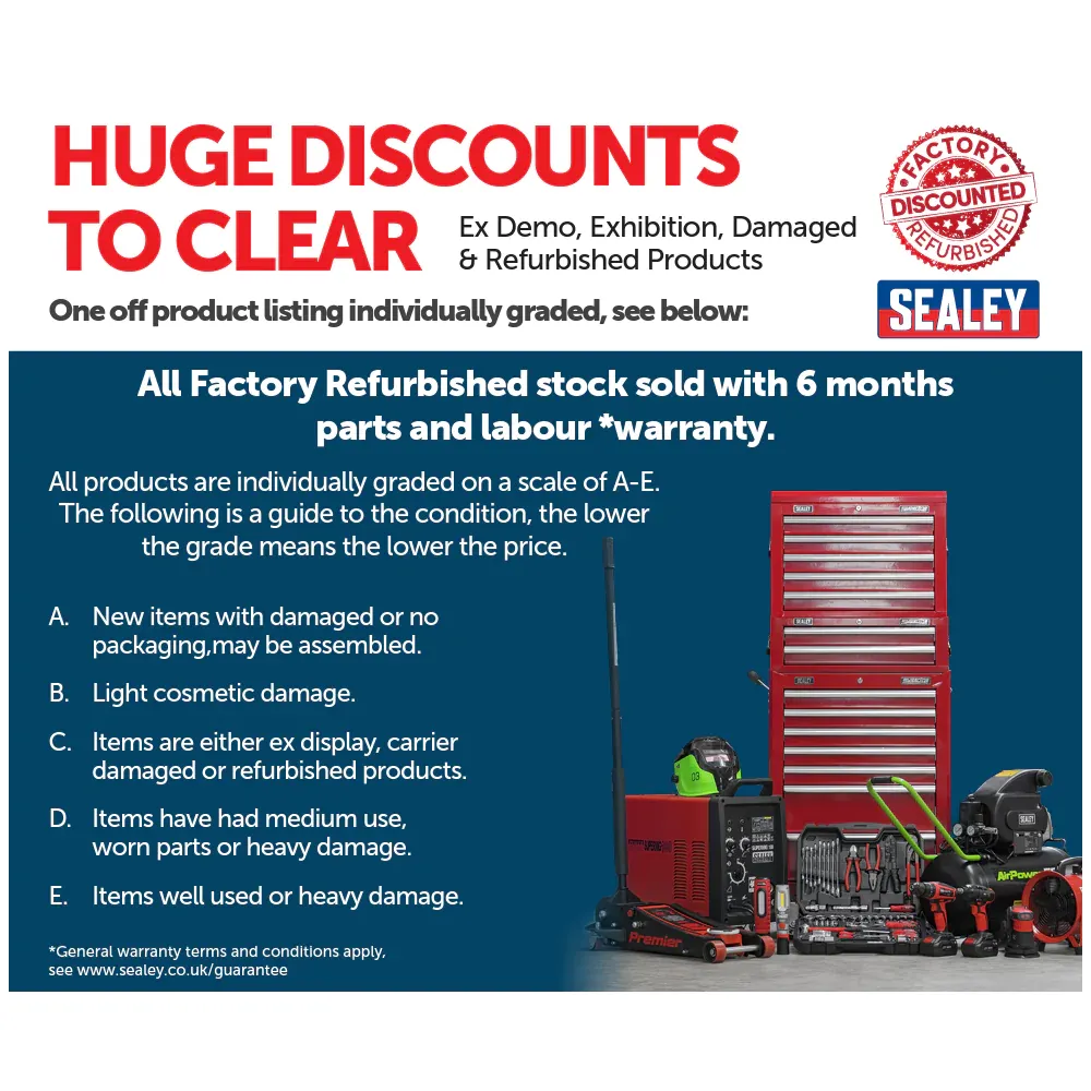 Sealey 6 Drawer Rollcab with Ball Bearing Slides - Red - E