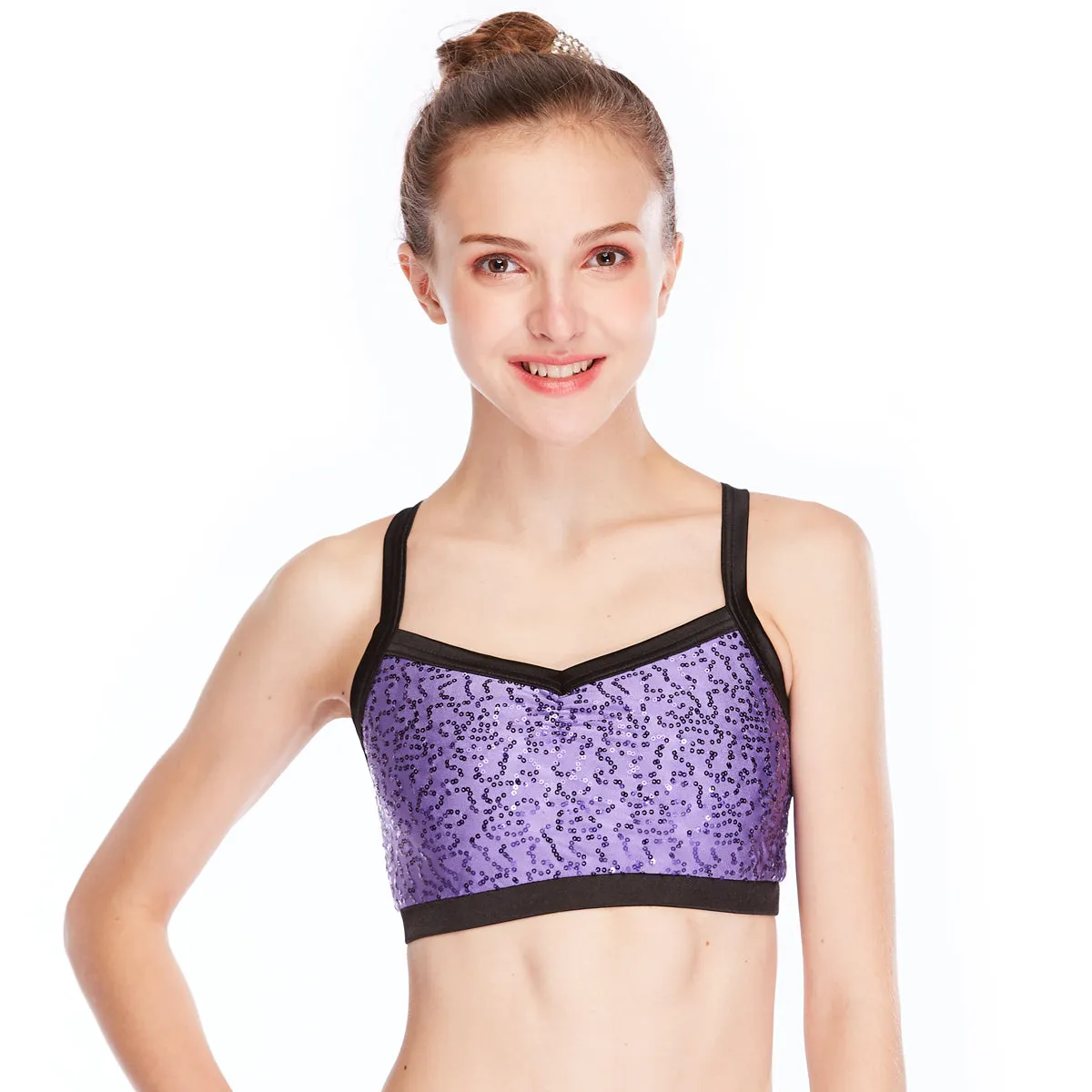Sequin Crop Top Bras
