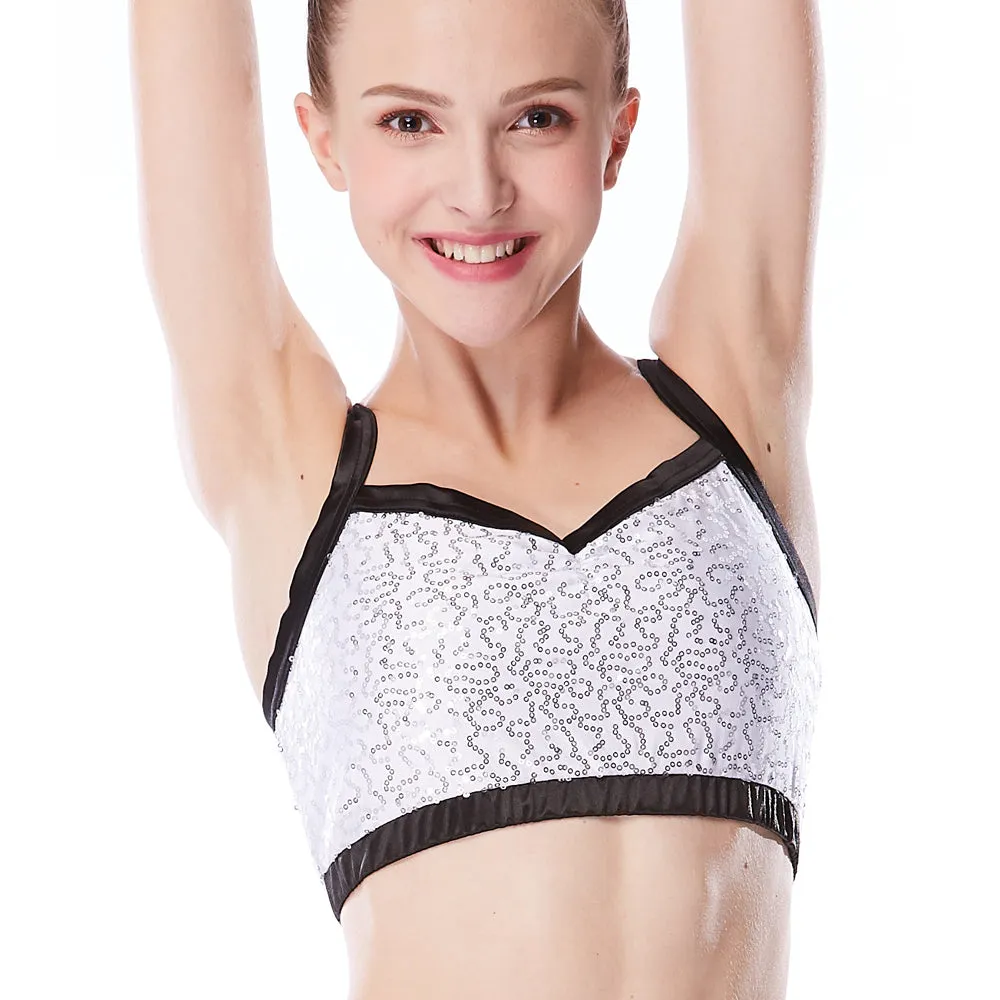 Sequin Crop Top Bras