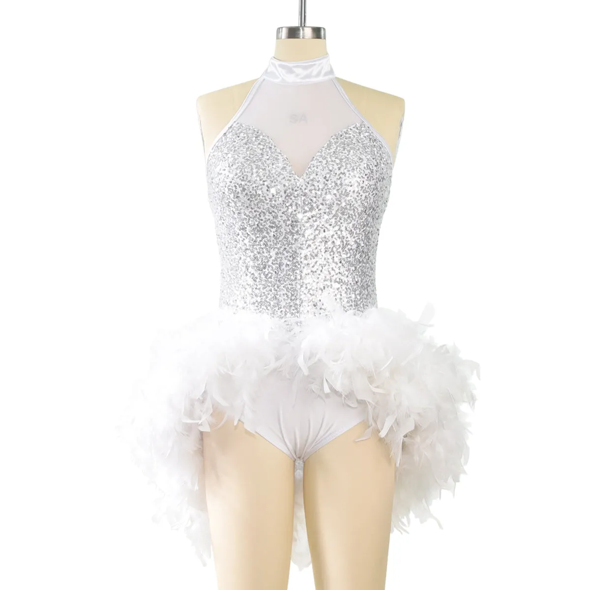 Sequins Feather Dance Dress