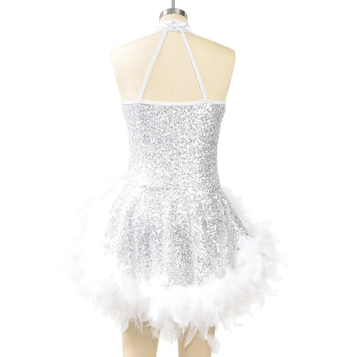 Sequins Feather Dance Dress