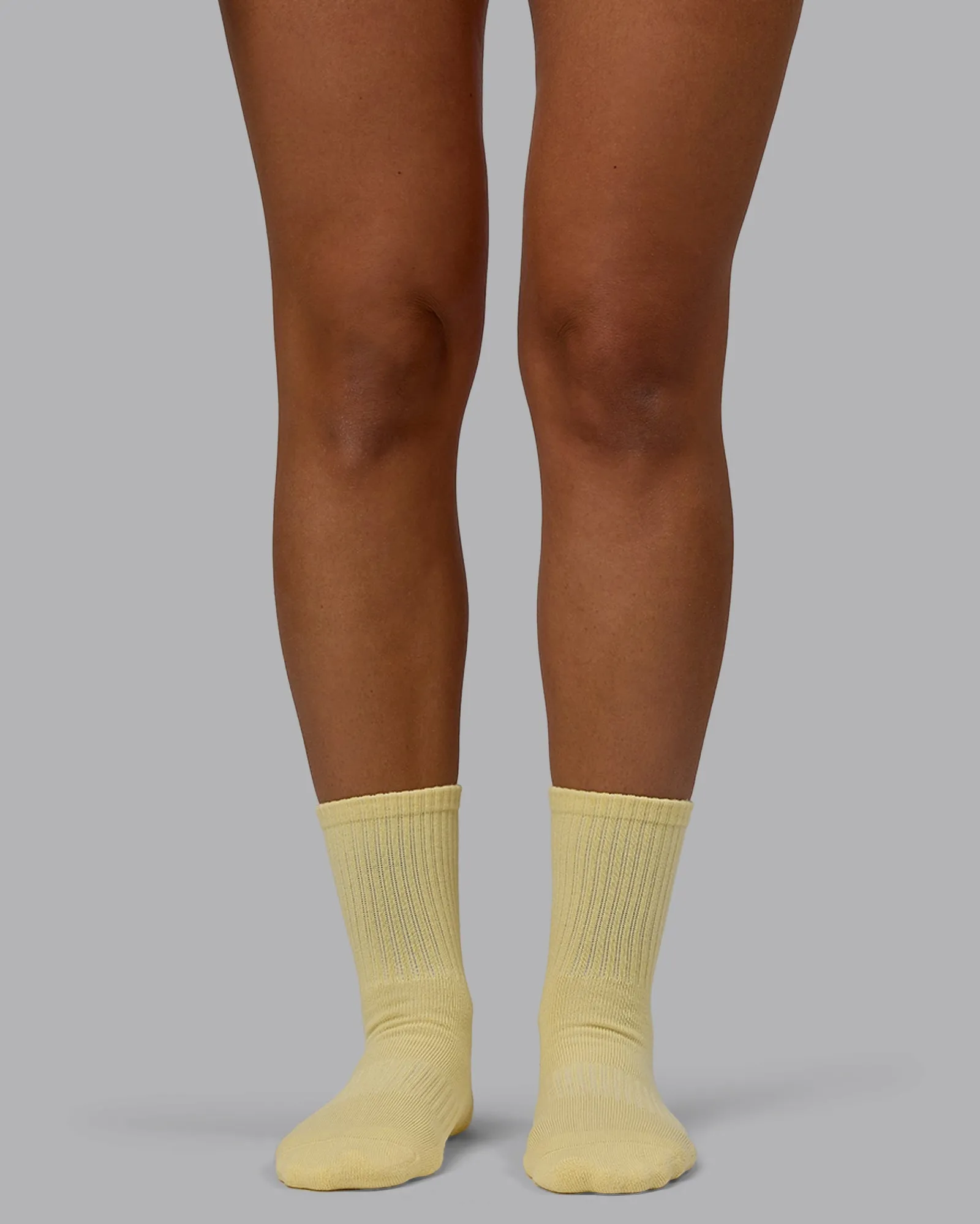 Signal Crew Pilates Grip Socks - Pale Yellow