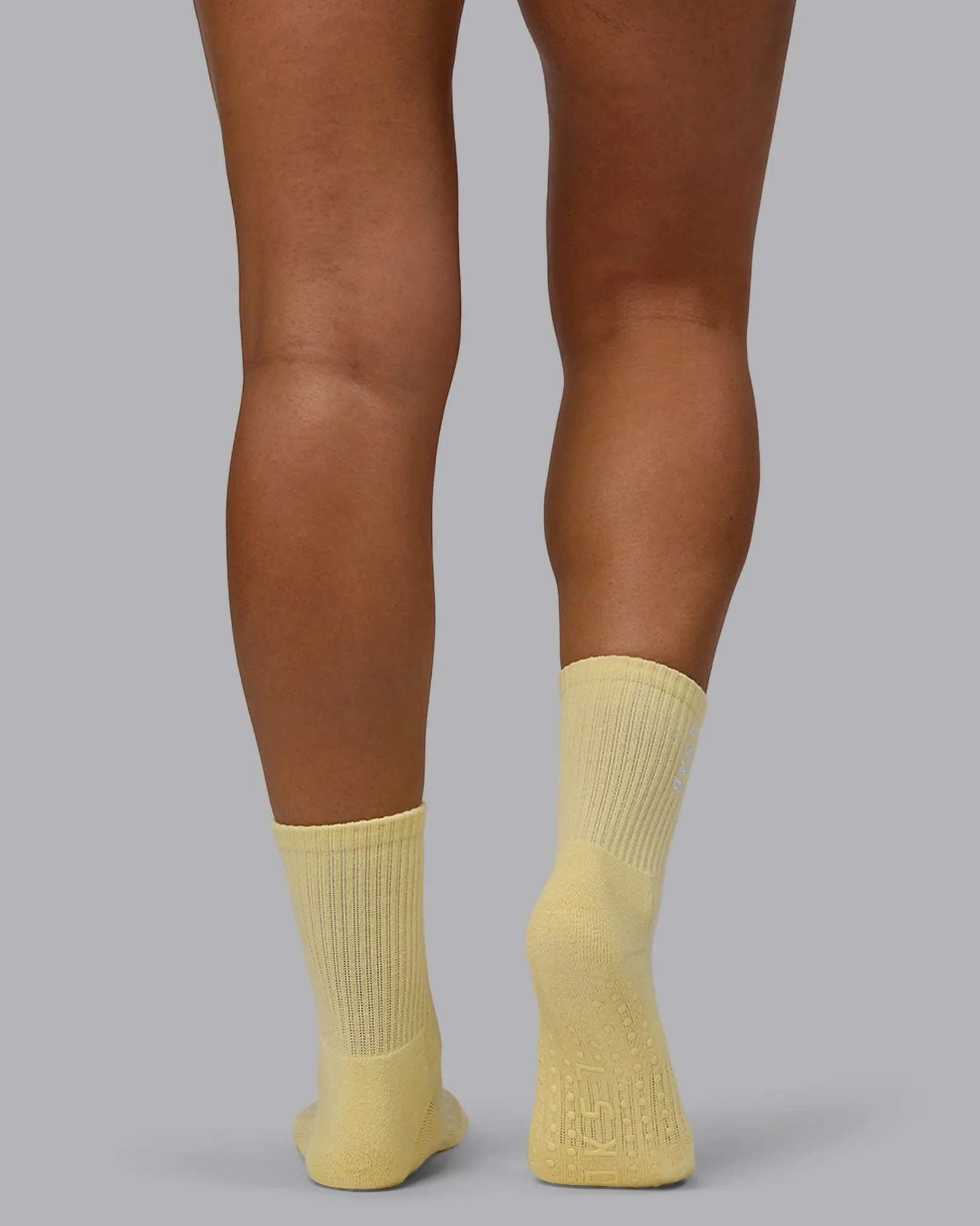 Signal Crew Pilates Grip Socks - Pale Yellow