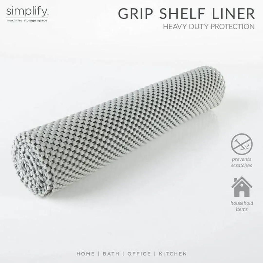 Simplify 5FT Roll Heavy Duty Grip Liner in Grey PVC