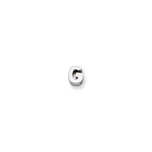 Sterling Silver Polished G Initial Slide