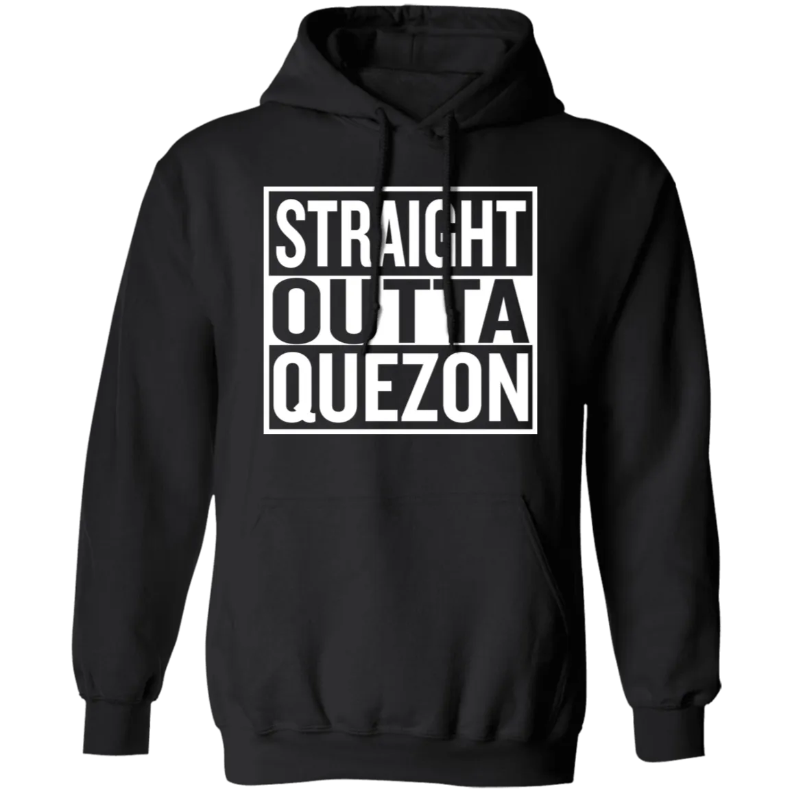 Straight Outta Quezon Unisex Pullover Hoodie