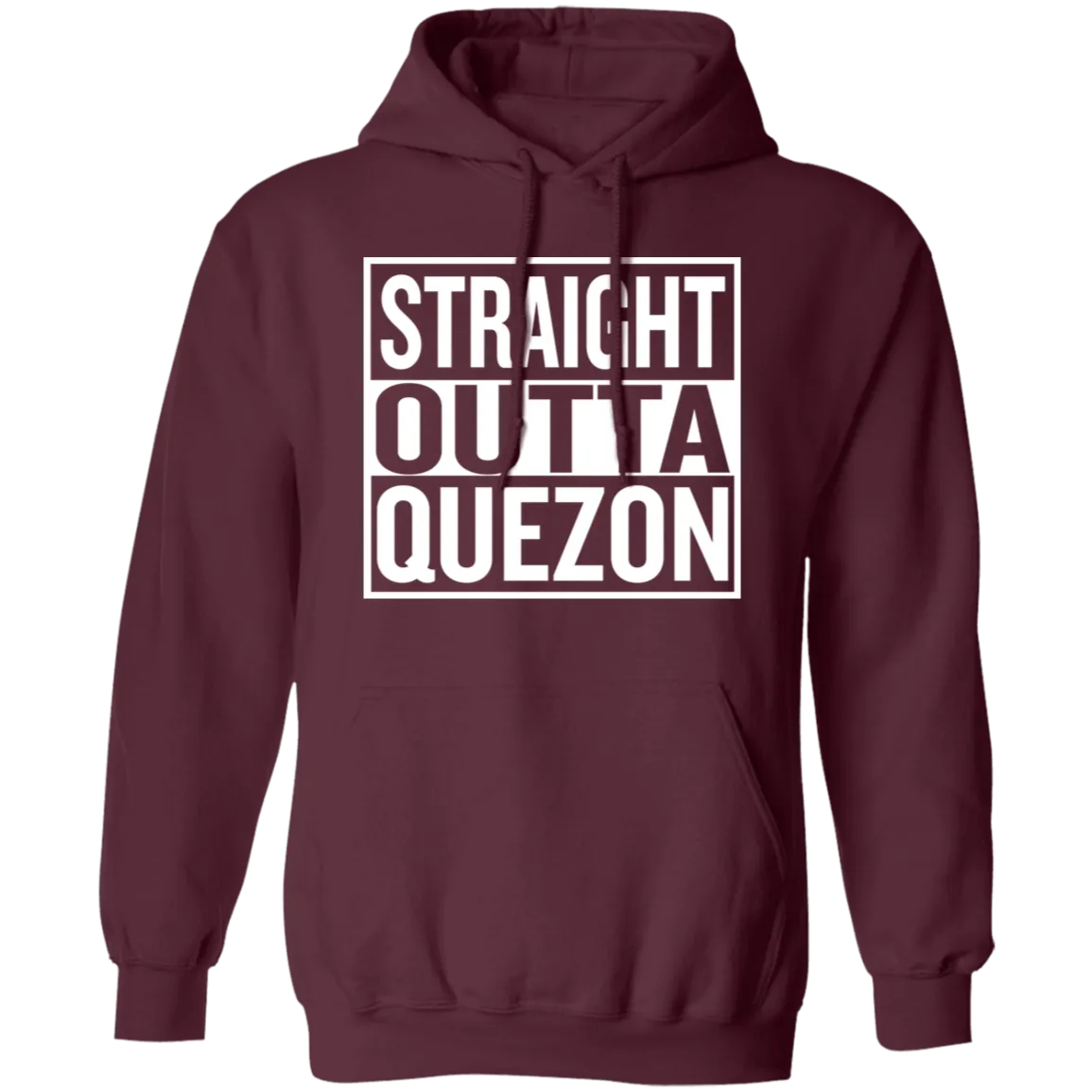 Straight Outta Quezon Unisex Pullover Hoodie