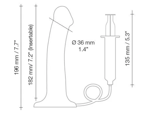 Strap-On-Me Silicone Cum Dildo