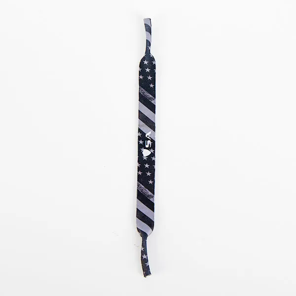 Sunglass Strap | Blackout American Flag - SA Logo