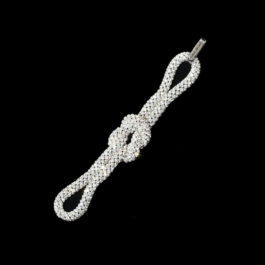 Swarovski Crystal Mesh Love Knot Bracelet