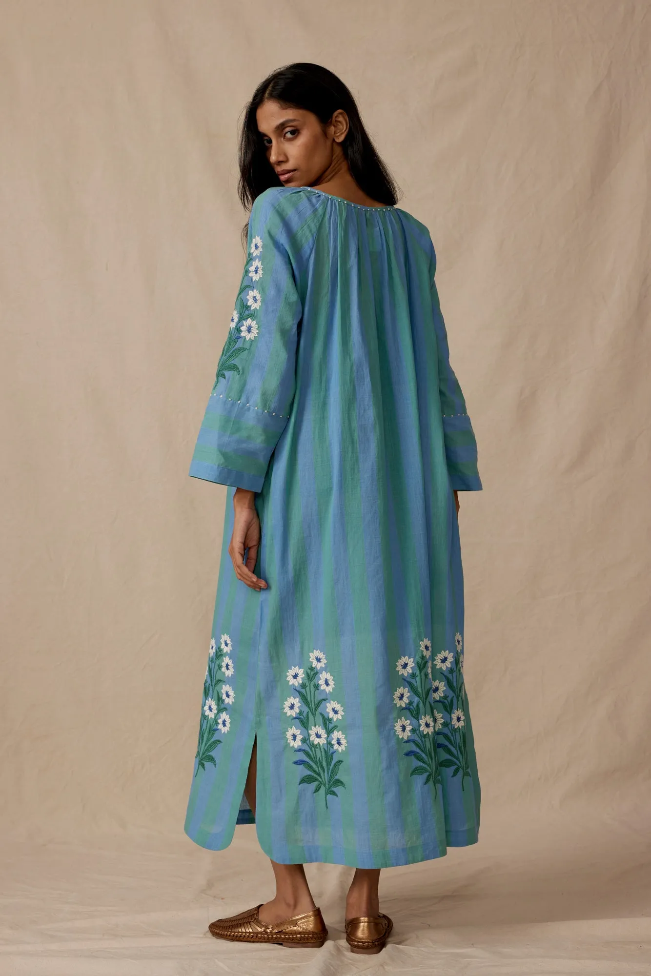 Symi Kaftan in Aegean Daises