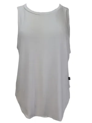 TEREZ Women's White Stretchy Tank Shirt #2298547 NWT
