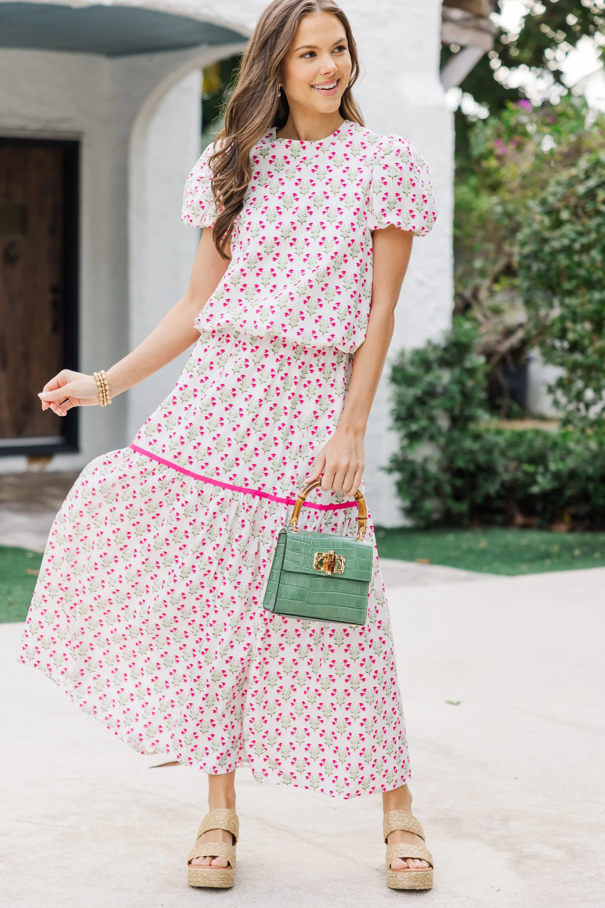 The Plan White Medallion Maxi Set