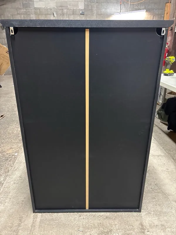 TrumanPick Black Dresser for Bedroom with 5 Drawers 47" Tall Chest of Drawers Wooden Dressers for Closet Living Room - open_box