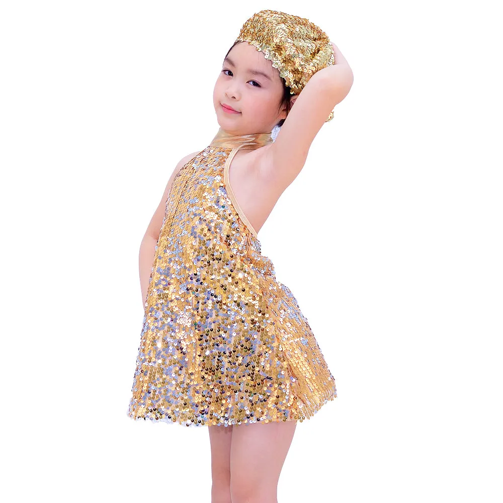 Two Tone Sequin Dance Dresses