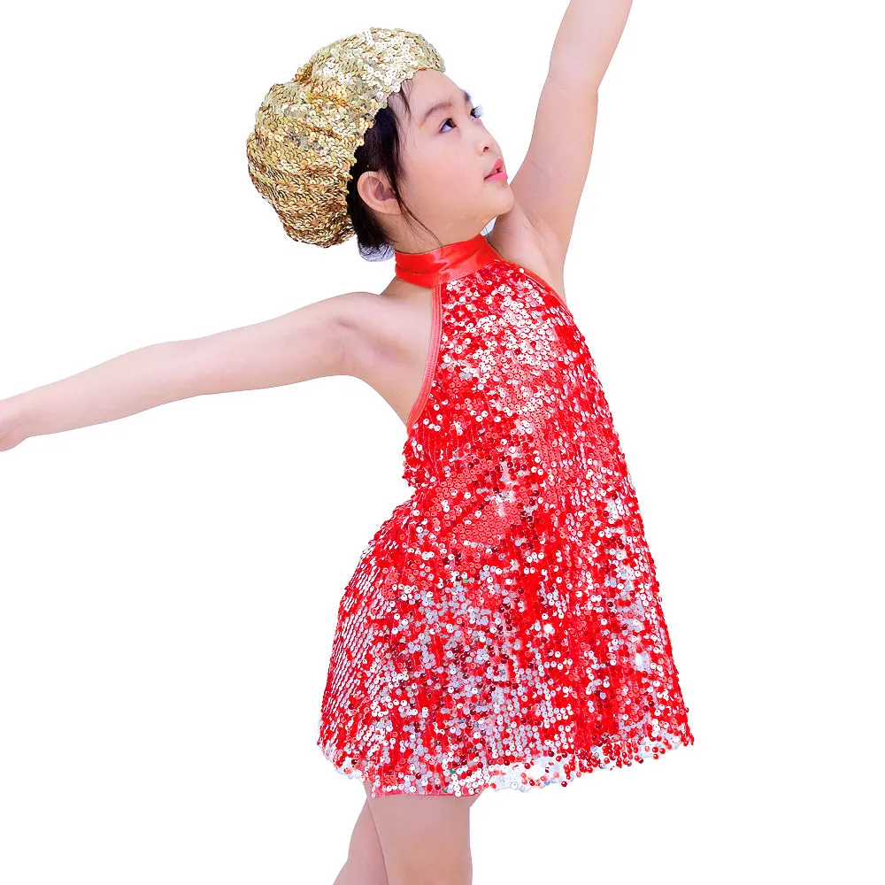 Two Tone Sequin Dance Dresses