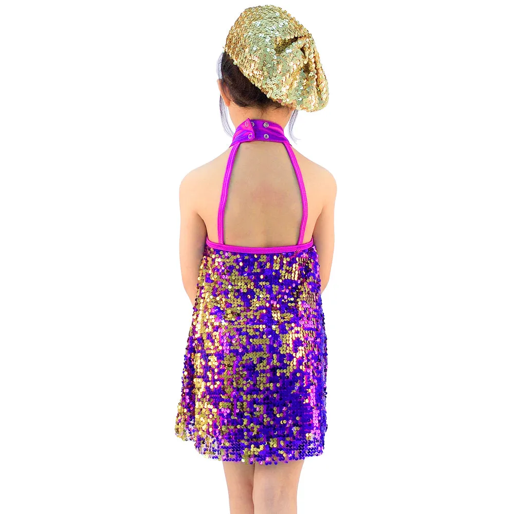 Two Tone Sequin Dance Dresses