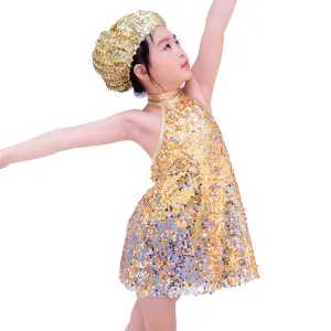 Two Tone Sequin Dance Dresses