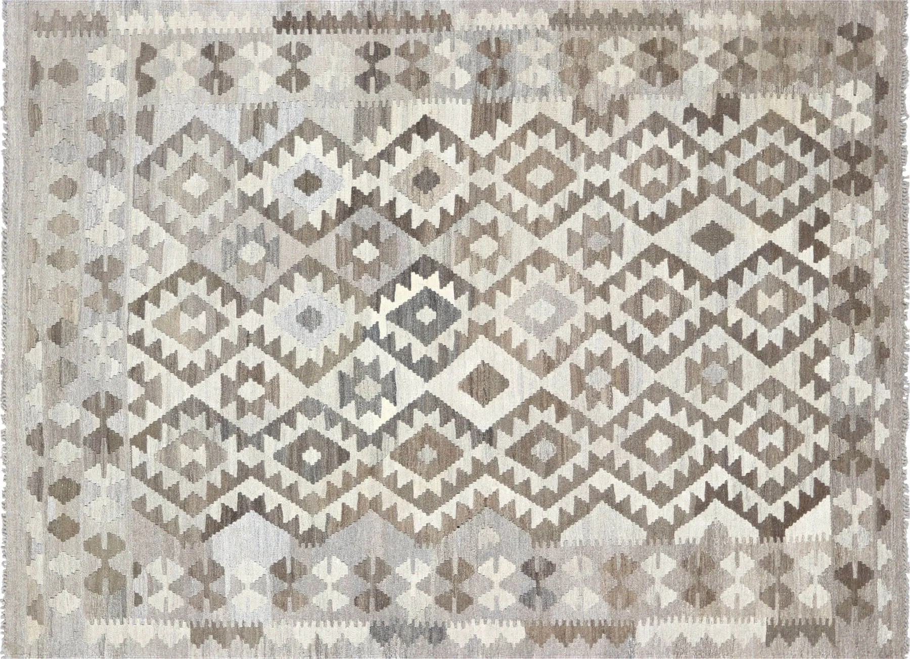 Vintage Afghan Maimana Kilim - 4'8" x 6'5"