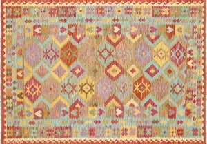 Vintage Afghan Maimana Kilim - 6'8" x 9'7"