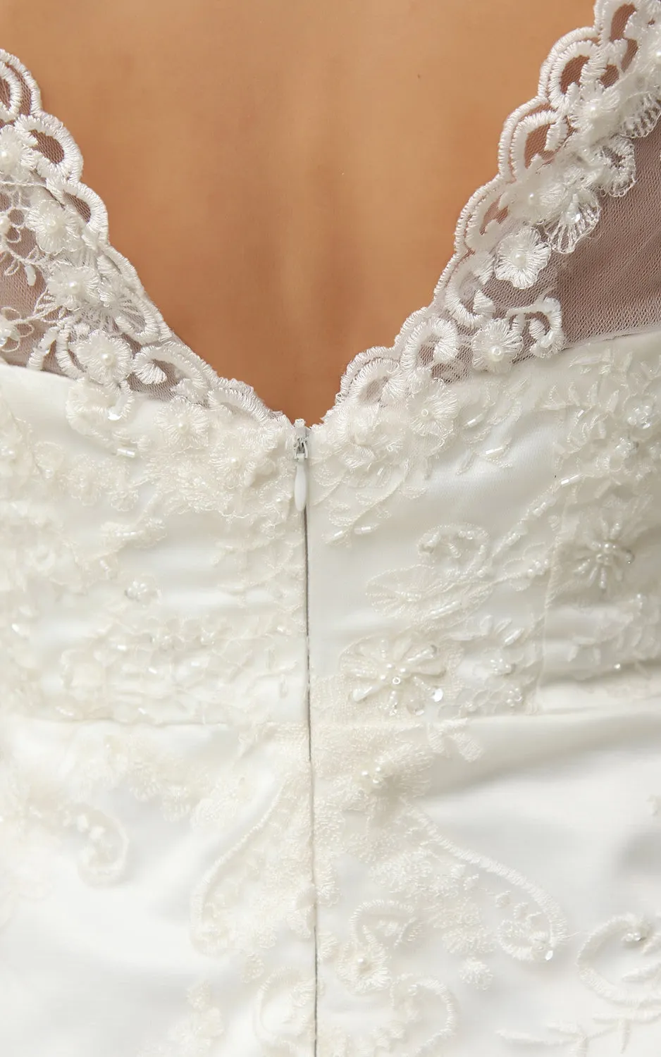 Vintage Half-Sleeve Short Dress With Lace Overlay-GC_705000