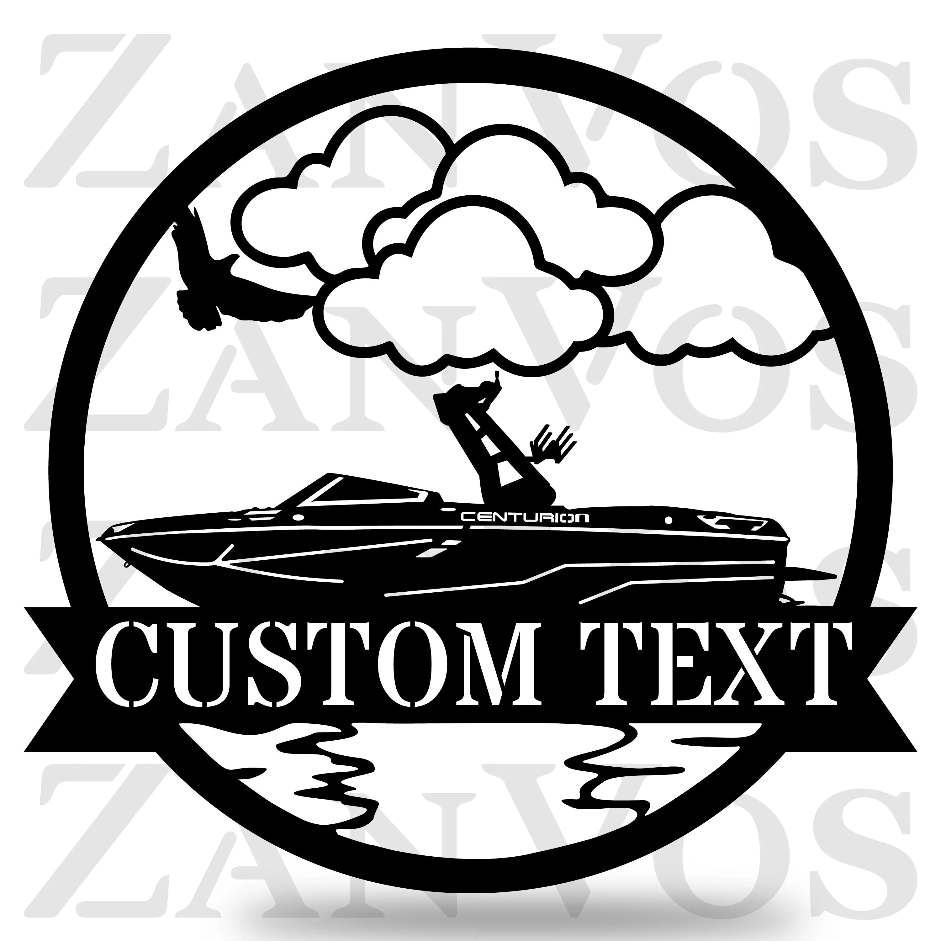 Wake Boat Monogram