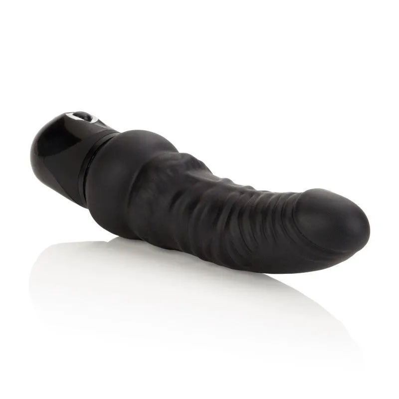 Waterproof Power Stud Curvy Dong - Black