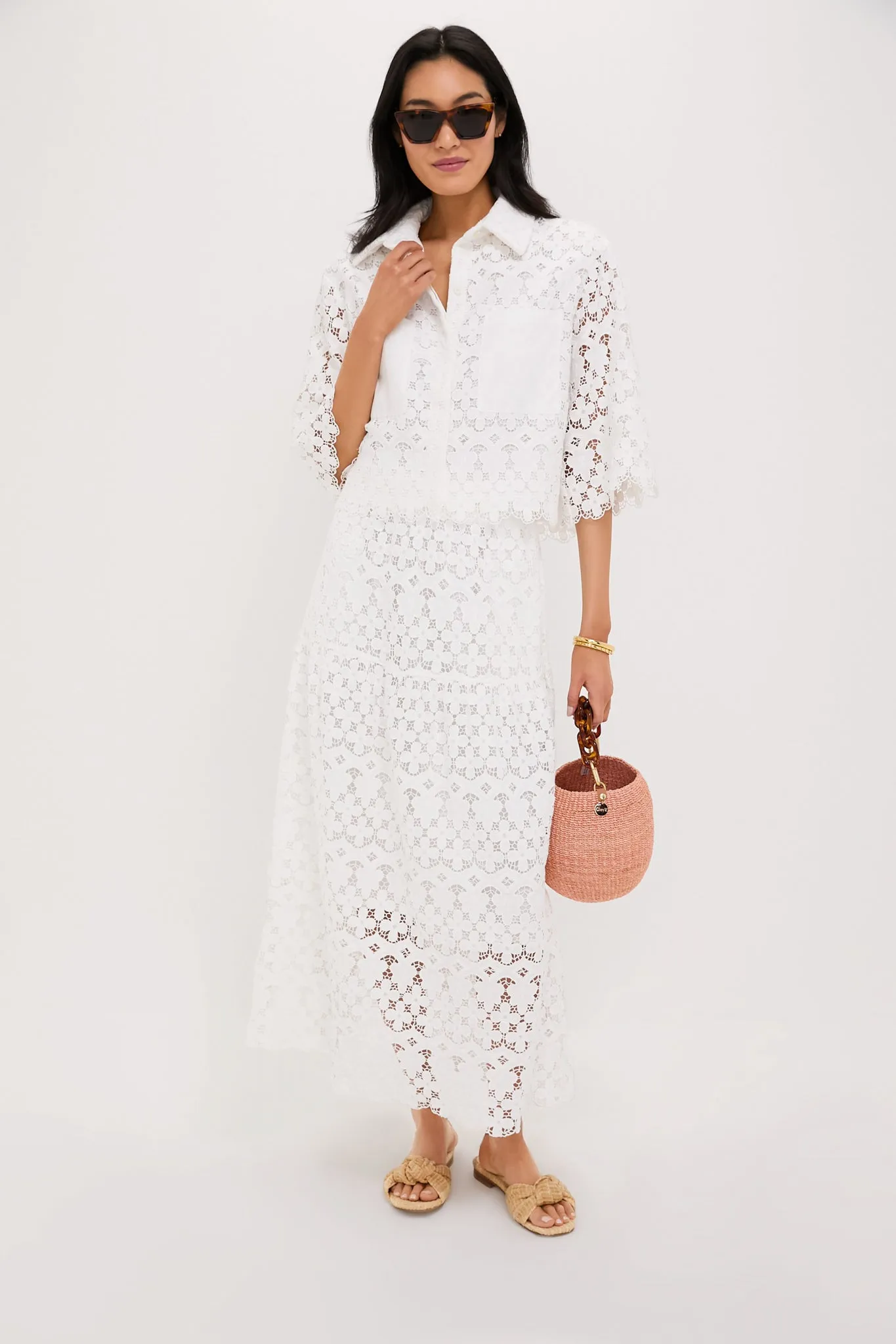 White Lace Cassia Skirt