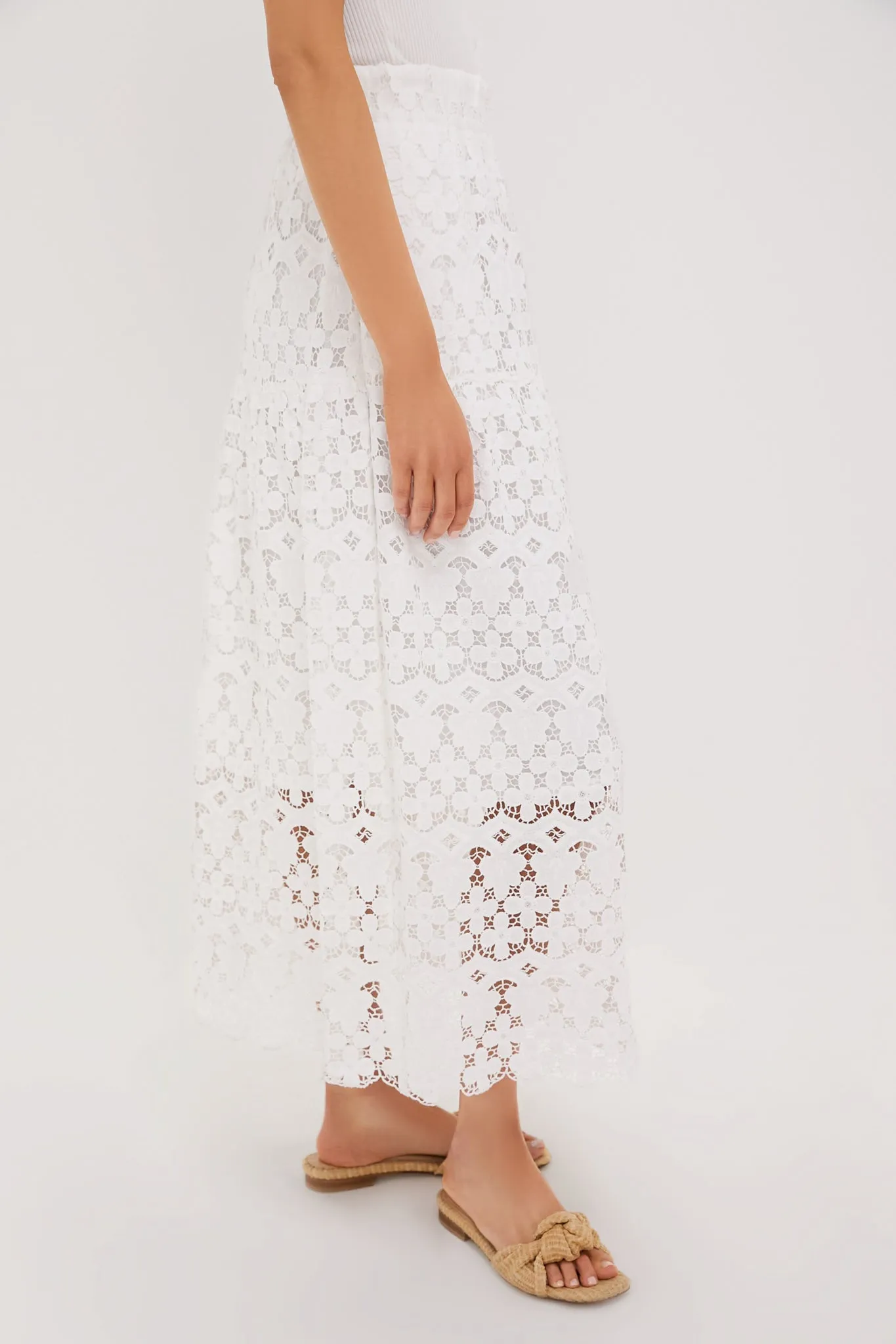 White Lace Cassia Skirt