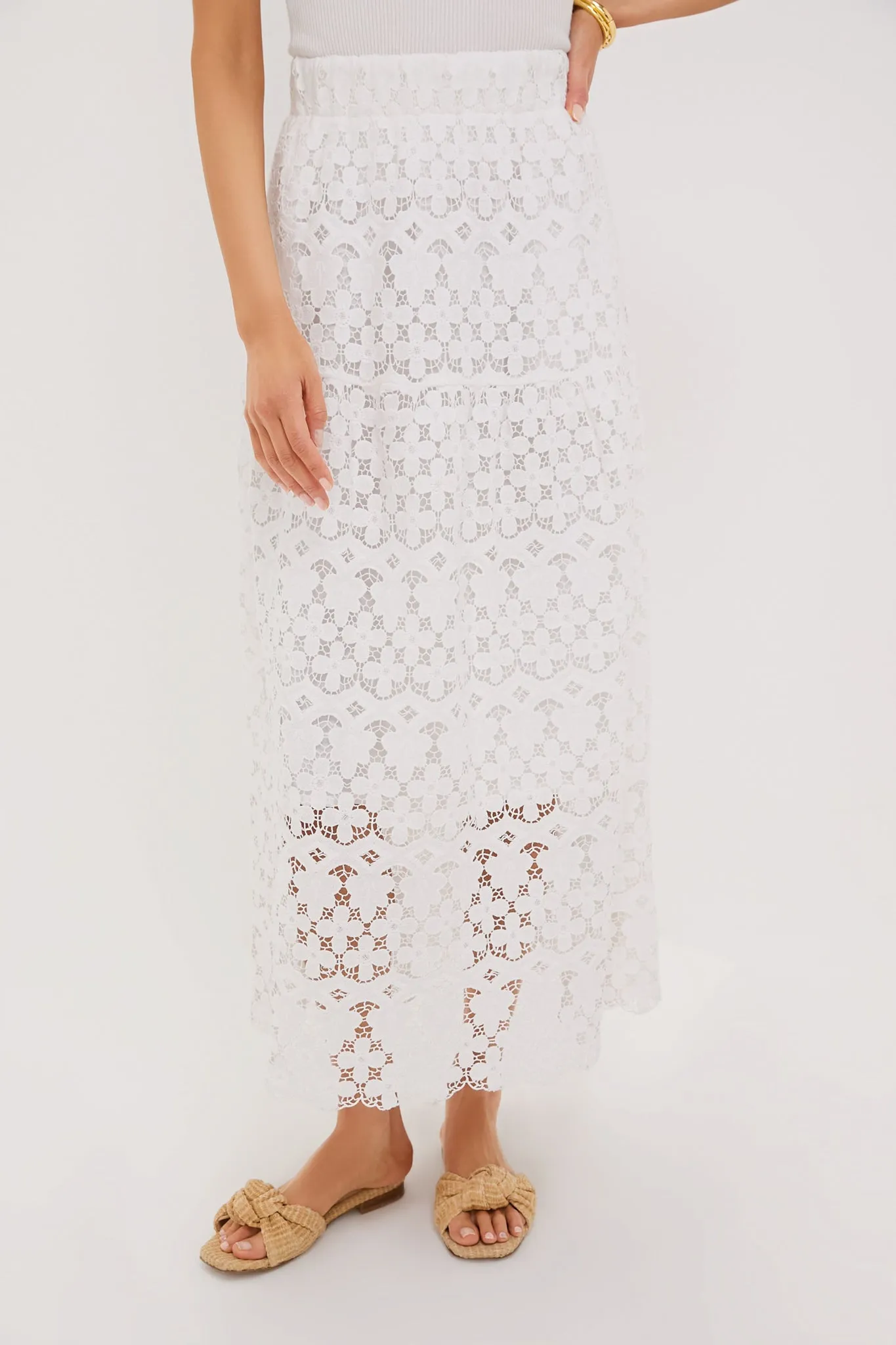 White Lace Cassia Skirt