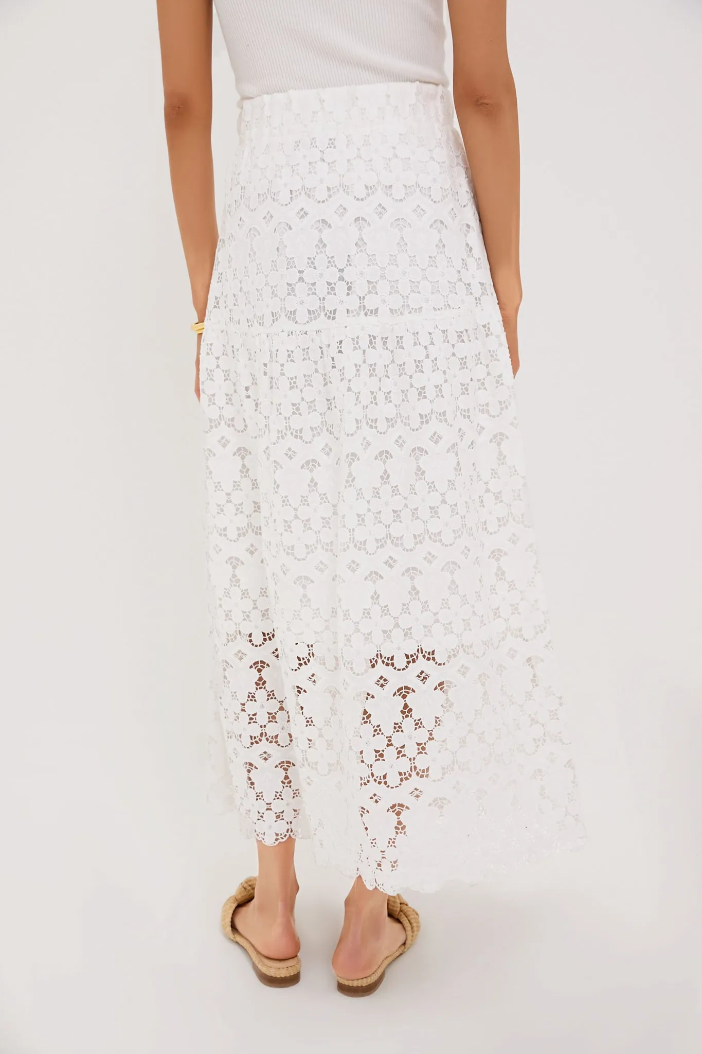 White Lace Cassia Skirt