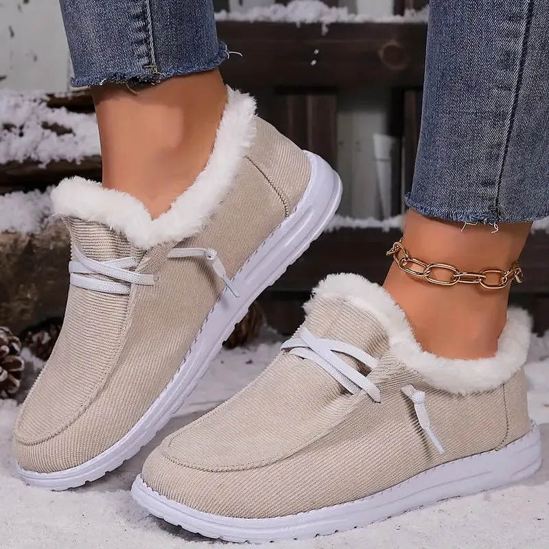 Women's Classic Slip-On Vegan Leather Sneakers with Plush Lining | Perfect for Everyday Wear