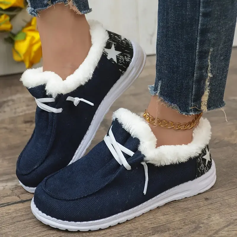 Women's Classic Slip-On Vegan Leather Sneakers with Plush Lining | Perfect for Everyday Wear