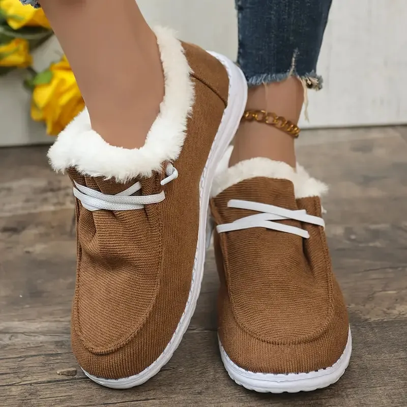 Women's Classic Slip-On Vegan Leather Sneakers with Plush Lining | Perfect for Everyday Wear