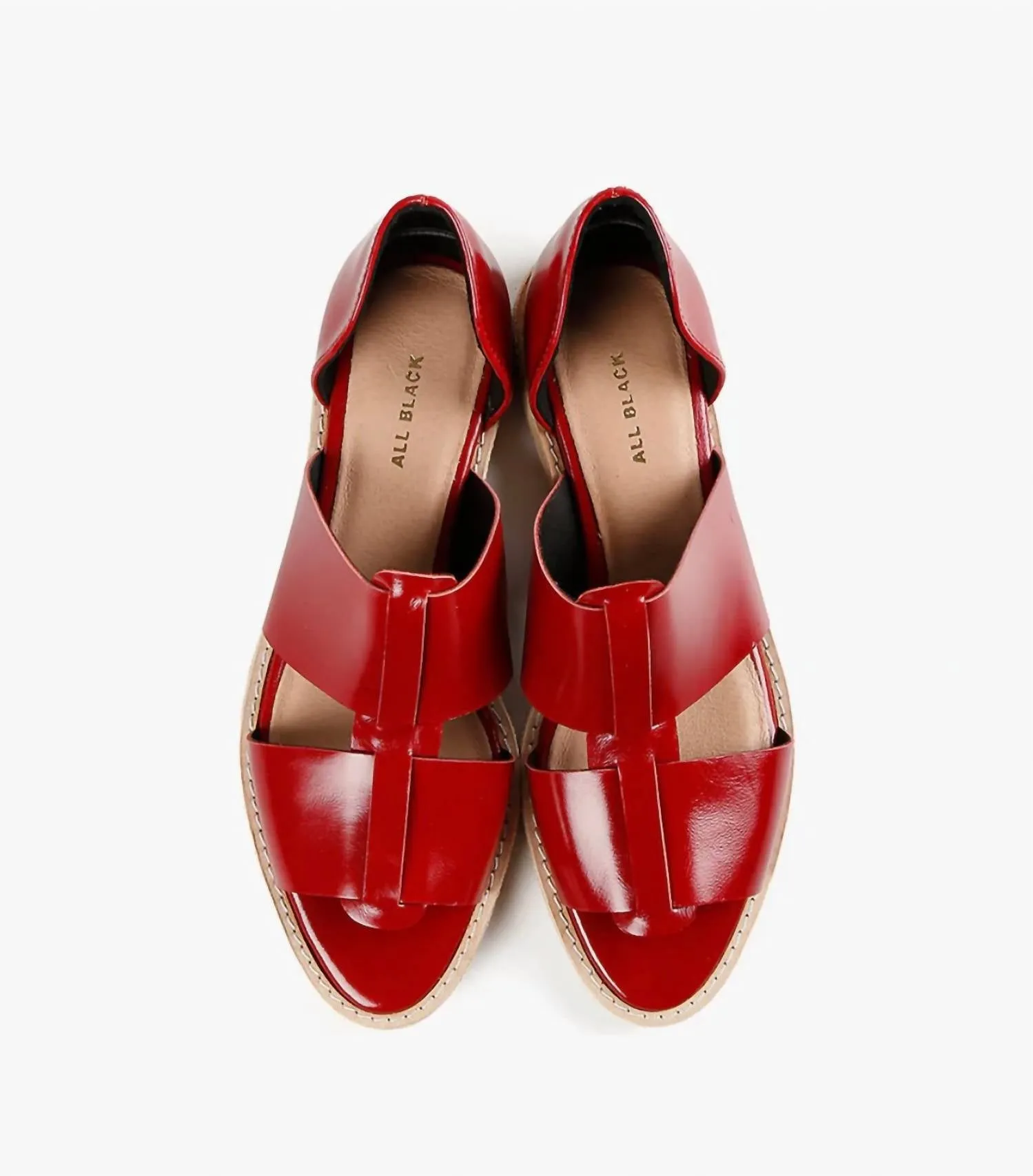 Women's Fishy D'orsay Open Toe Loafer In Red