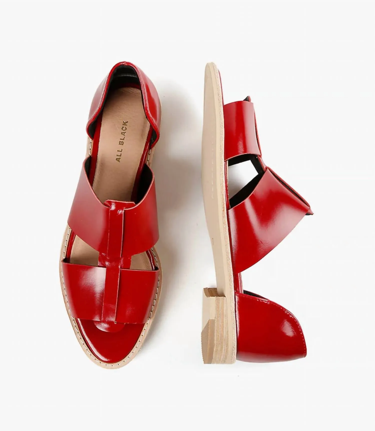 Women's Fishy D'orsay Open Toe Loafer In Red