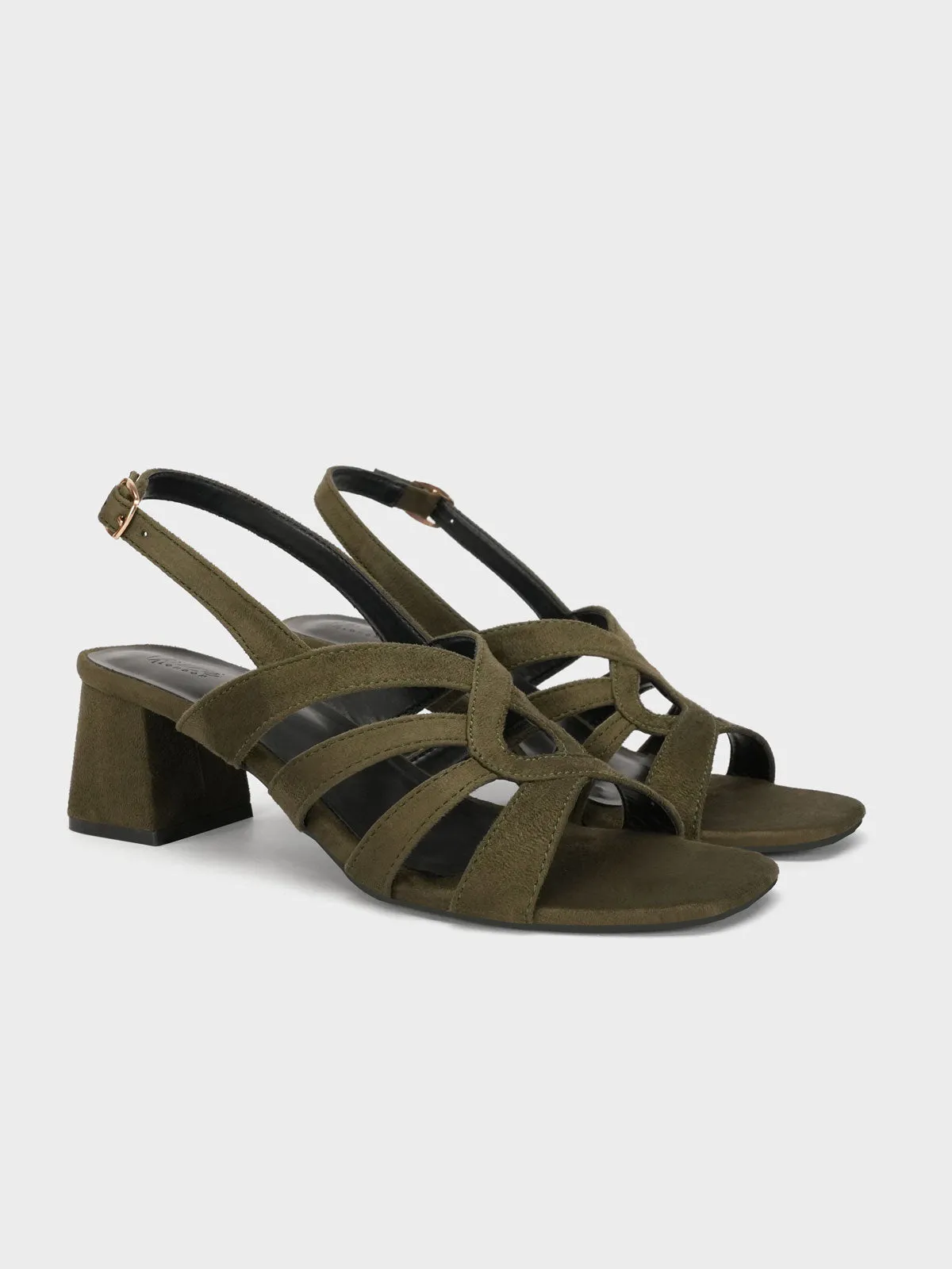 Womens "ARIEL" Comfy Block Heel Sandals